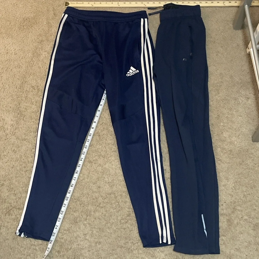 Adidas Pants Mens Size S Black Warmup Track Jogger Sweatpants Gym Train Workout